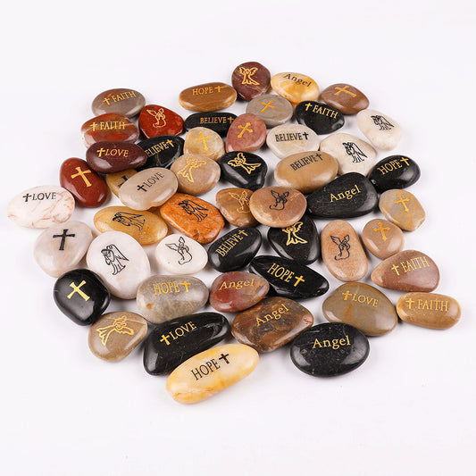 Healing Angel Worry Stones - Frontier Wholesale Outlet