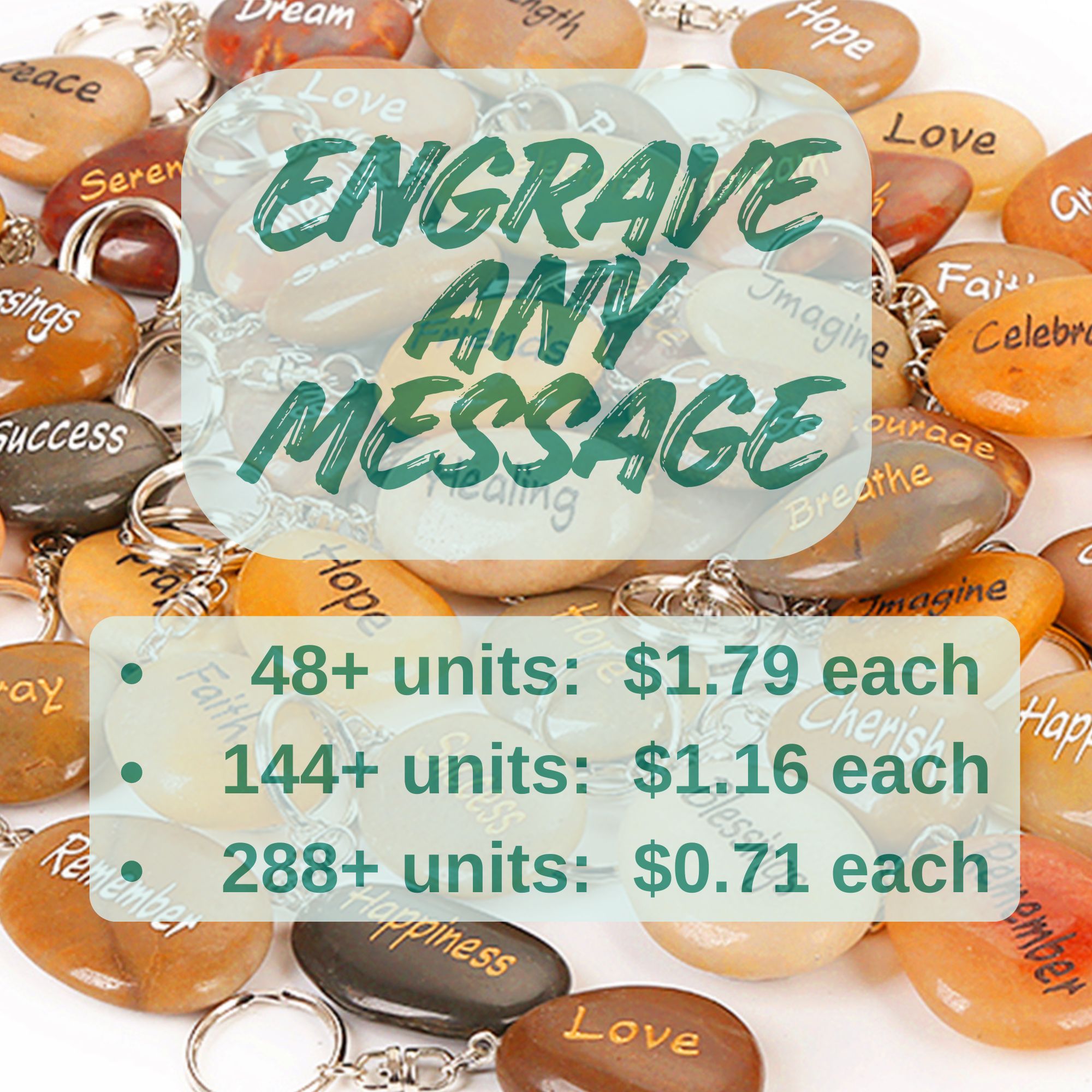 Customized Engrave Personalized Assorted Bulk Keychains