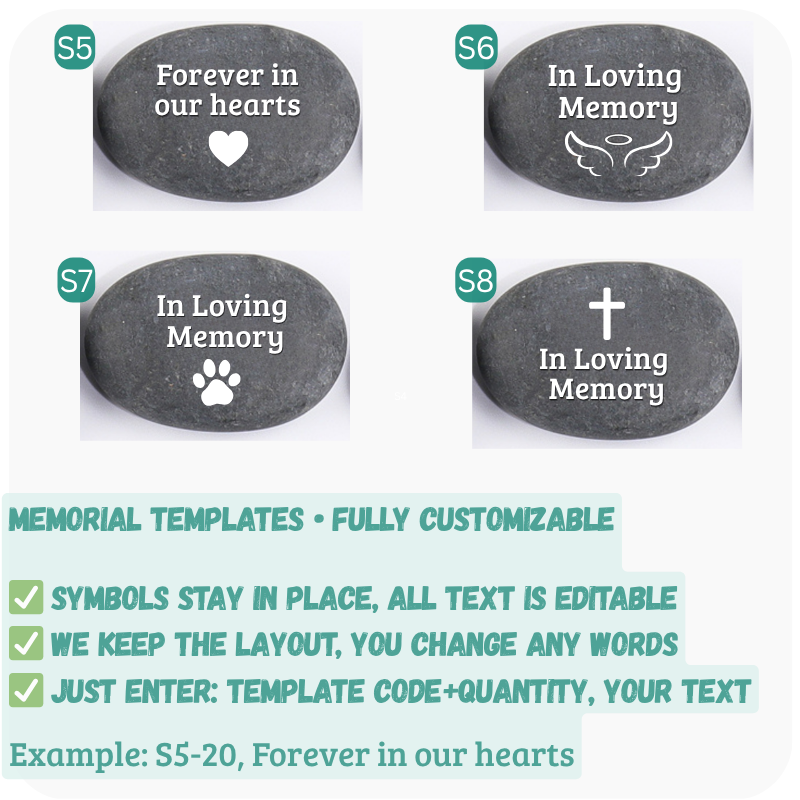 Custom Engraved Colorful Inspirational Stones | RockImpact – Frontier ...