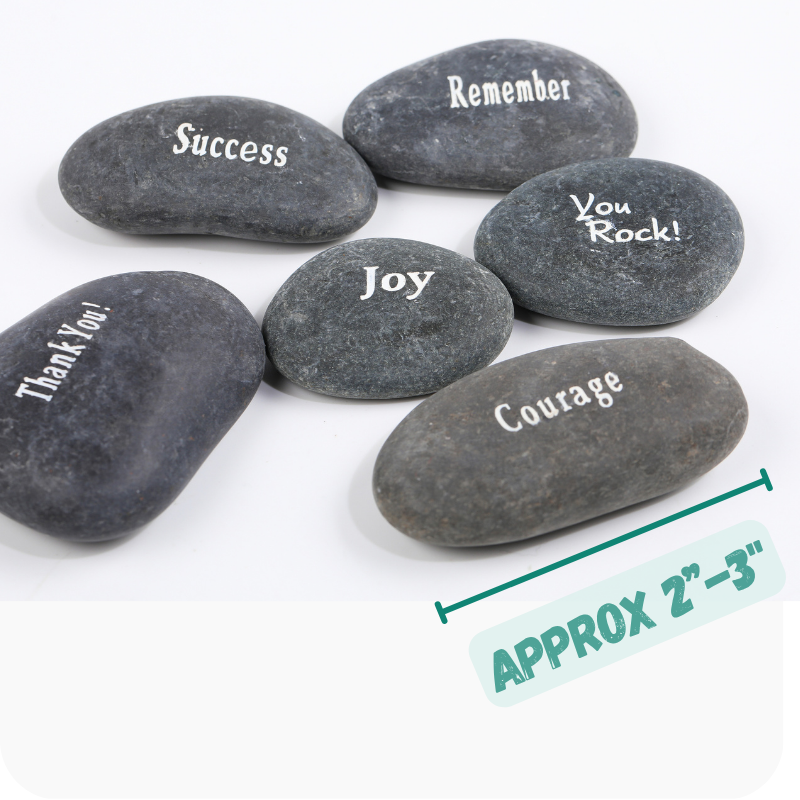Custom Engraved Colorful Inspirational Stones | RockImpact – Frontier ...
