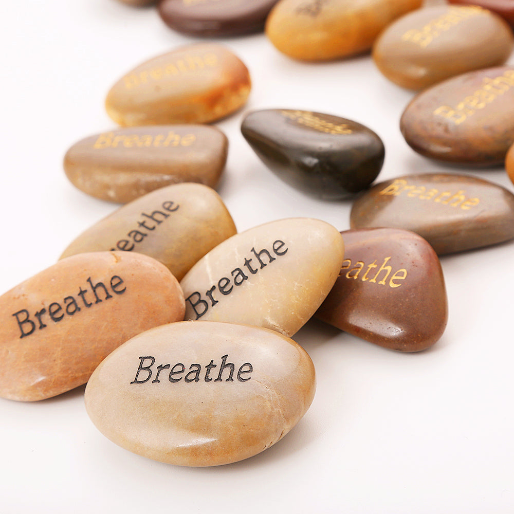 Breathe Stone 50Pack River Rocks RockImpact Frontier Wholesale Outlet
