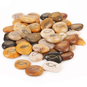 Inspirational Stones - Jesus Fish